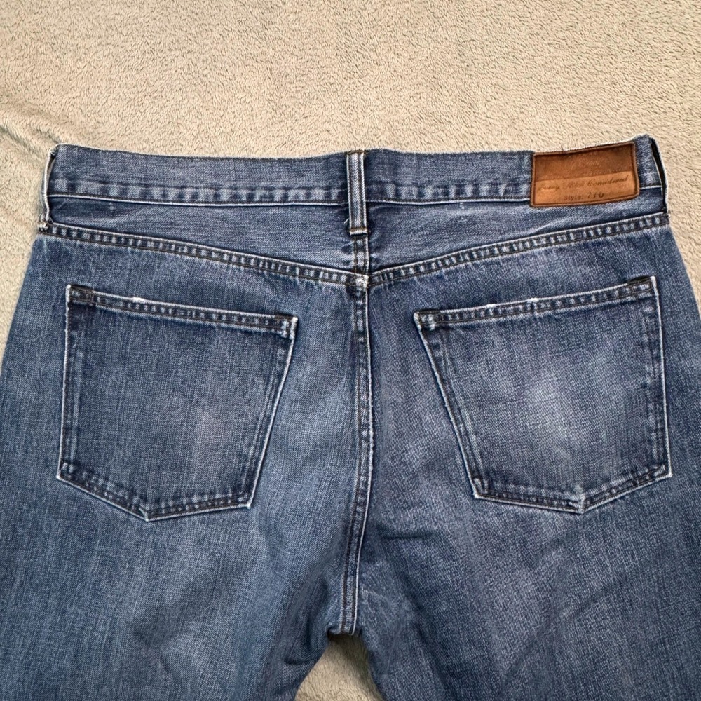J Crew 770 Straight Fit Jeans Mens Tag Size W36 L32 Blue Kaihara Denim EUC‎ - Picture 11 of 11